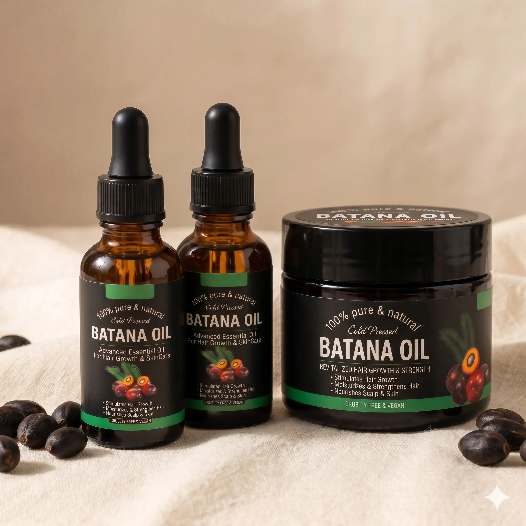 Kit Potenciado Batana Raízana - Tratamiento intensivo contra la caída del cabello